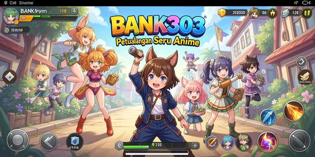 Tampilan gameplay seru BANK303 dalam dunia anime yang menawan.