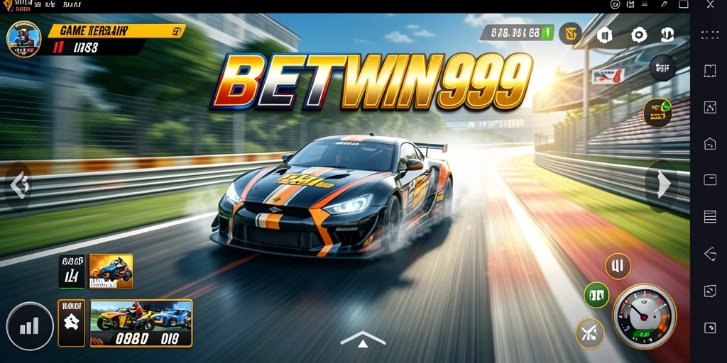 Tampilan menarik dari gameplay balap seru di BETWIN999.
