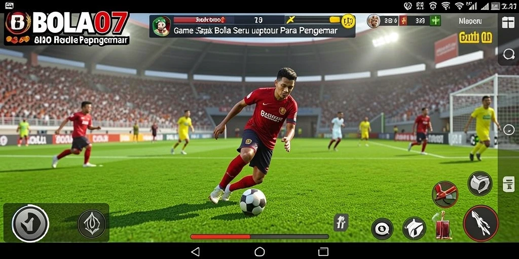 Gameplay sepak bola yang seru dan menantang di BOLA07.