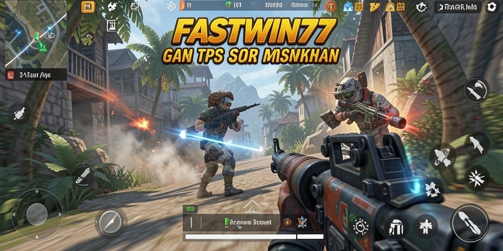 Tangkapan layar menunjukkan aksi intens dalam gameplay TPS.