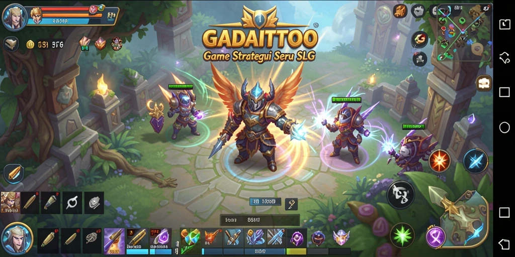 Gameplay seru GADAITOTO dalam pertempuran strategi.