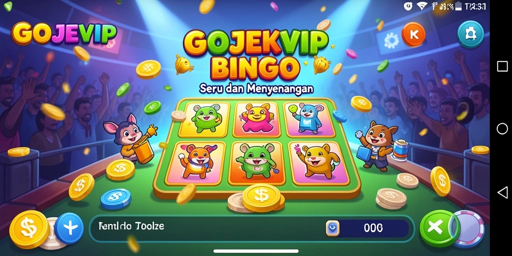 Tampilan gameplay GOJEKVIP yang seru dan interaktif.