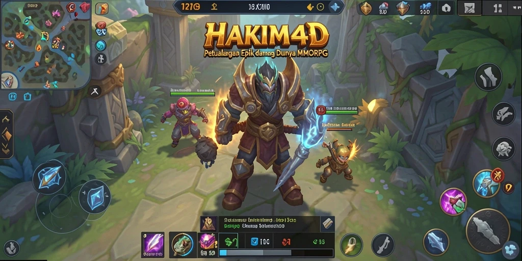 Tampilan gameplay seru HAKIM4D dalam dunia MMORPG.