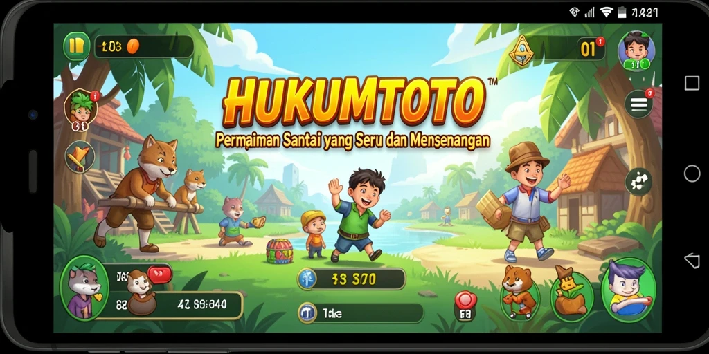Screenshot HUKUMTOTO yang menampilkan gameplay yang seru dan menawan.