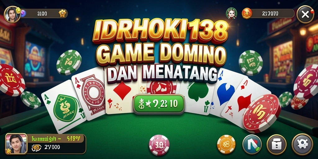 Screenshot gameplay <strong>IDRHOKI138</strong> menampilkan keseruan bermain Domino.