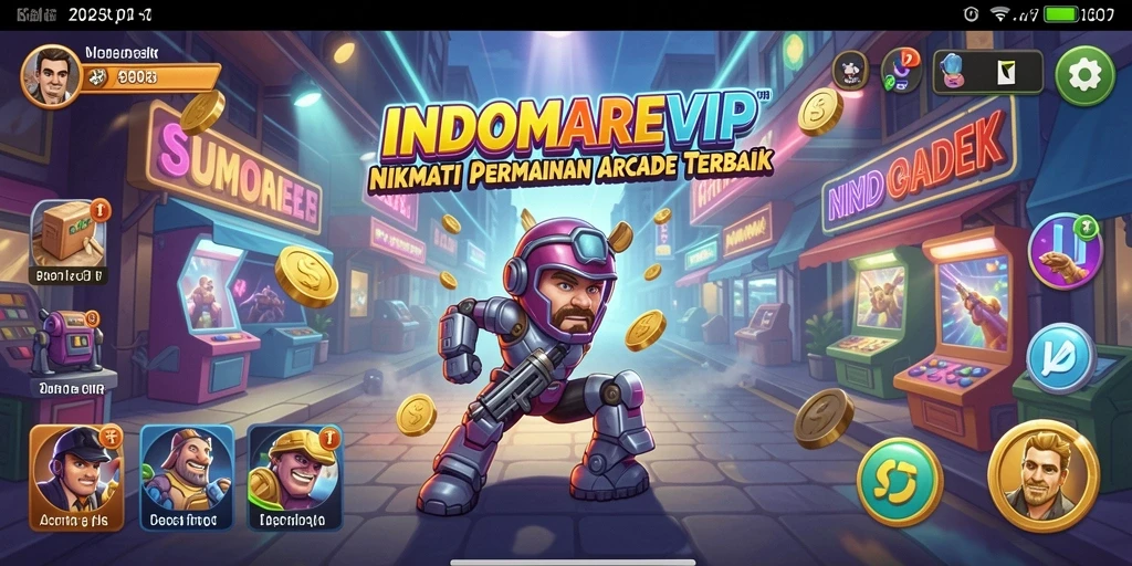 Tampilan gameplay seru dari INDOMAREVIP dengan aksi Arcade yang menarik.