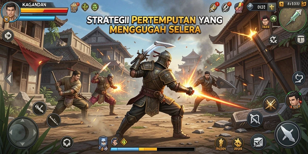 Gameplay seru dalam KAGANDAN yang menunjukkan pertempuran taktis.