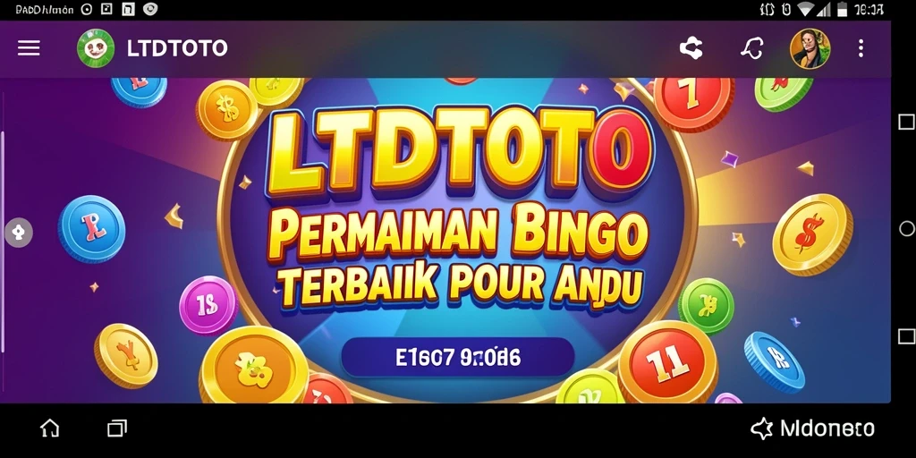 Screenshot utama LTDTOTO menampilkan gameplay Bingo yang seru dan interaktif.