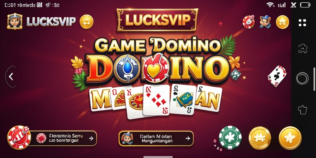 Screenshot gameplay LUCKSVIP yang menampilkan aksi domino yang seru.