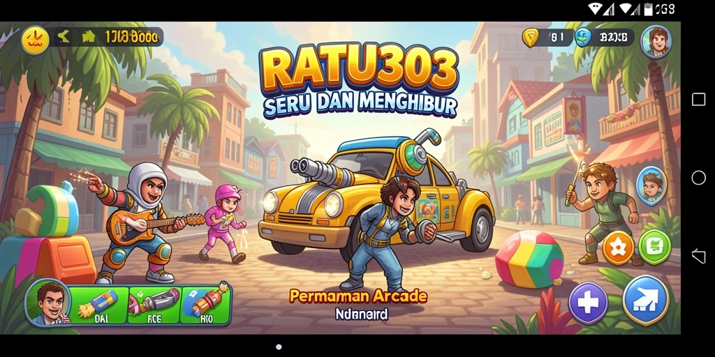 Tampilan gameplay seru dari RATU303 saat pemain beraksi dalam level menantang.