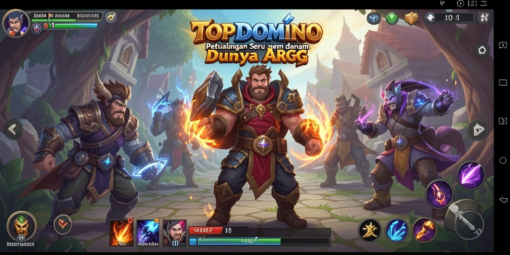 Tampilkan gameplay seru dengan pertarungan epik dalam TOPDOMINO.