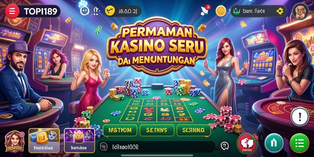 Gameplay menarik dalam aplikasi TOPI189 yang menunjukkan variasi permainan Kasino.