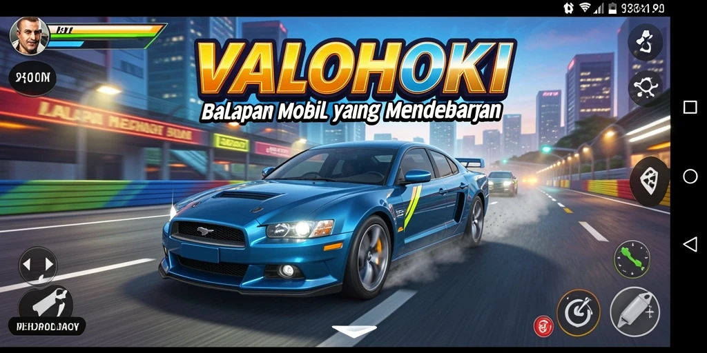 Tampilan menarik dari VALOHOKI saat balapan yang intens.